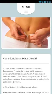 Dieta Dukan passo a passo android App screenshot 0